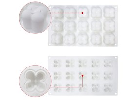 Molde silicona 15 velas bubble